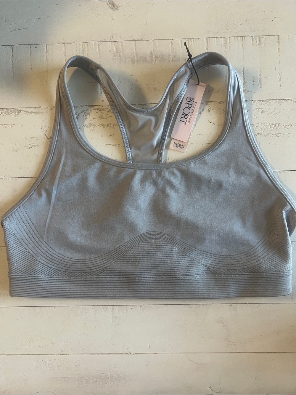 Victoria's Secret Light Gray Racerback Sports Bra